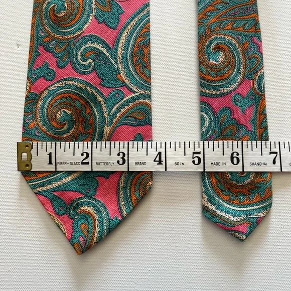 Vintage Paisley Patterned Tie - Multicolor